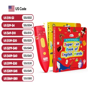 Talking Pen Books Set Learning Electronic Toys/ Autism Sensory Games