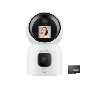 HD Dual-Lens Indoor WiFi Security Camera Plug-in