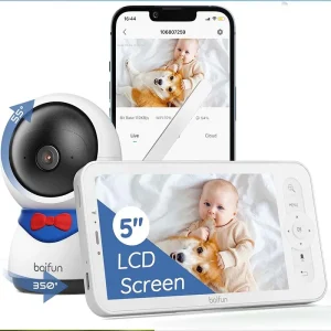 Baby Monitor Camera,  Monitoring and Automatic Tracking, and Smartphone
